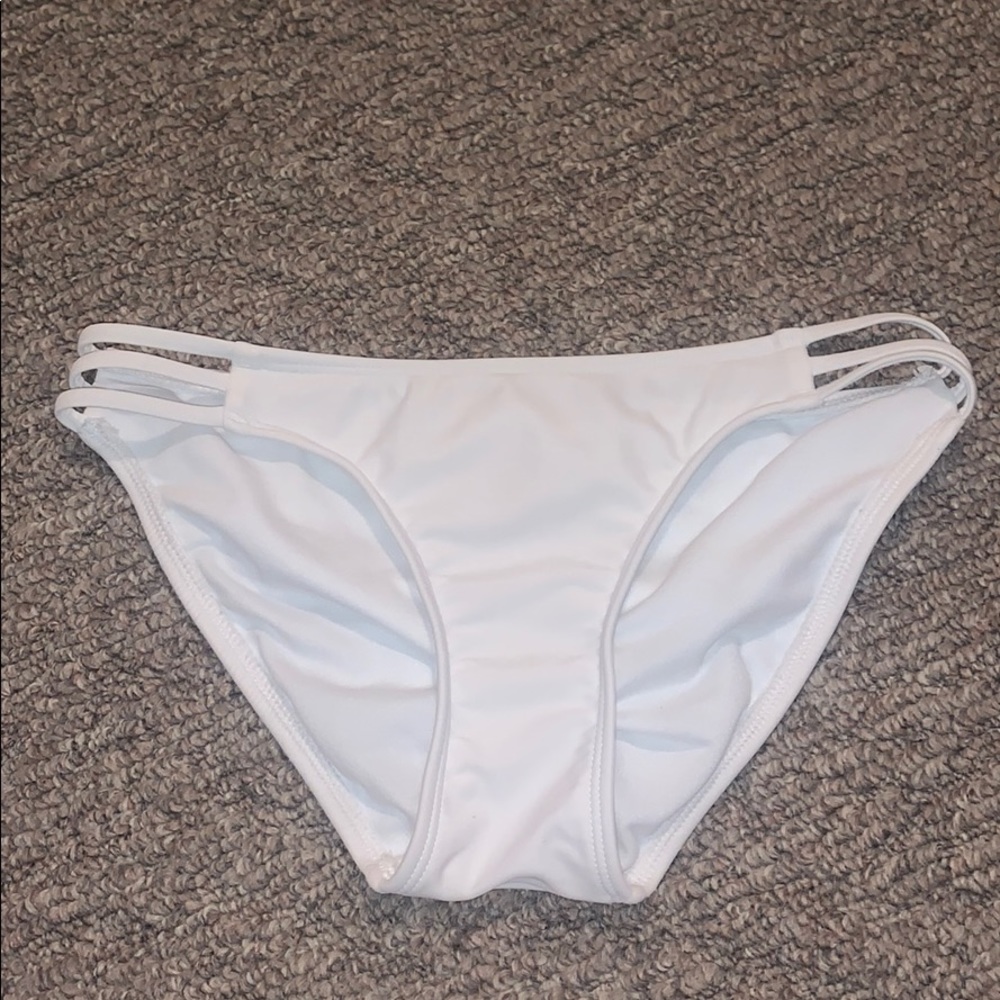White bikini bottoms
